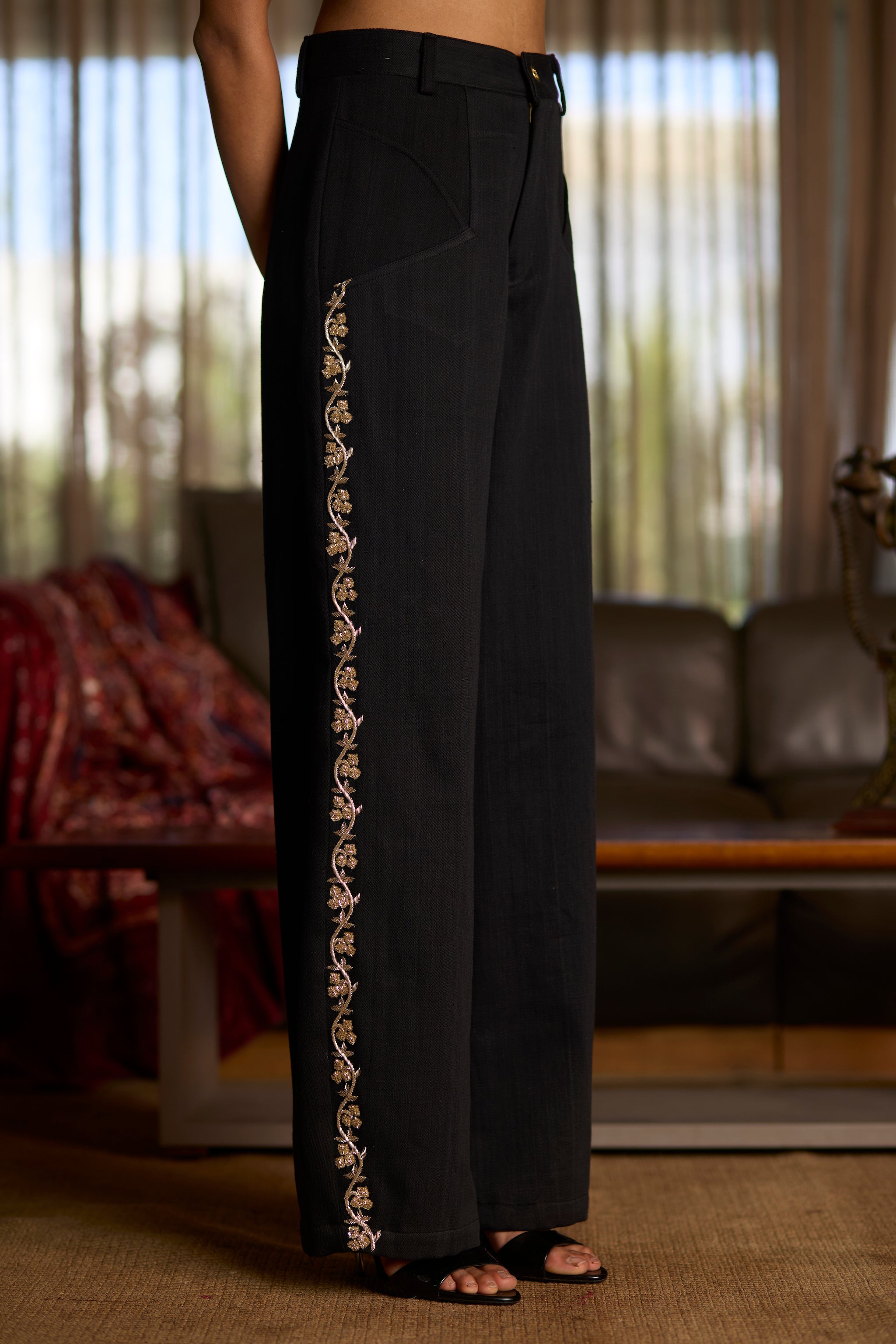 Bakula Zardosi Jeans