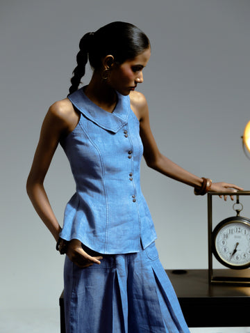 Handloom Linen Top