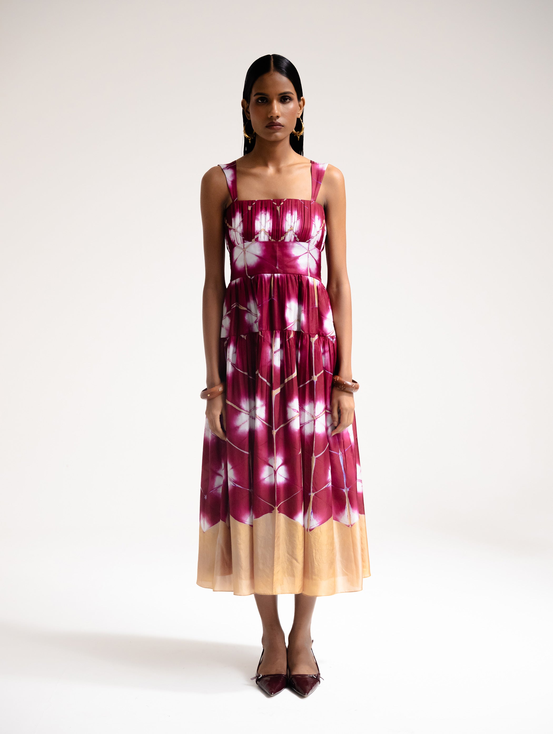 Clamp Dyed Dress