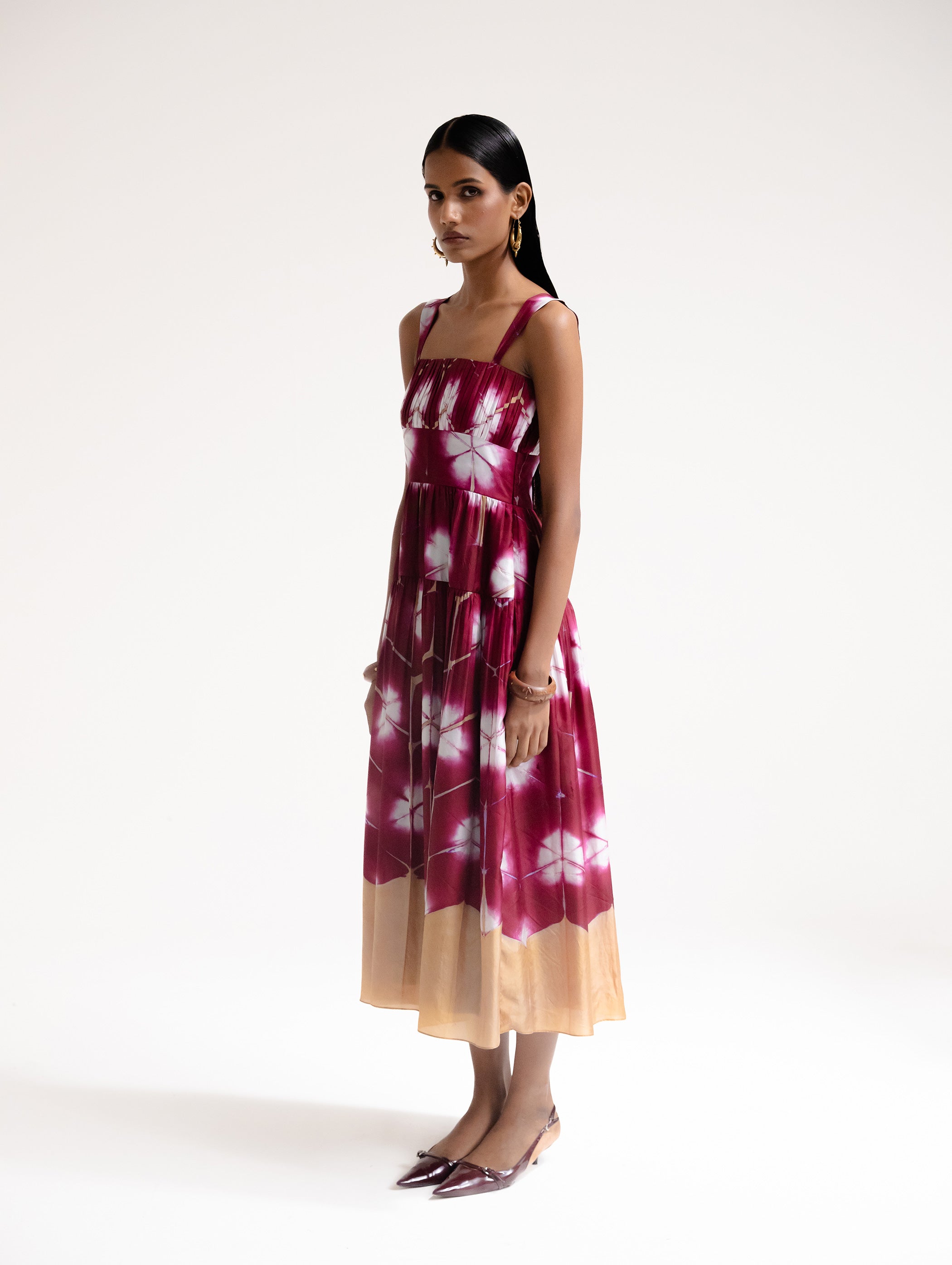 Clamp Dyed Dress