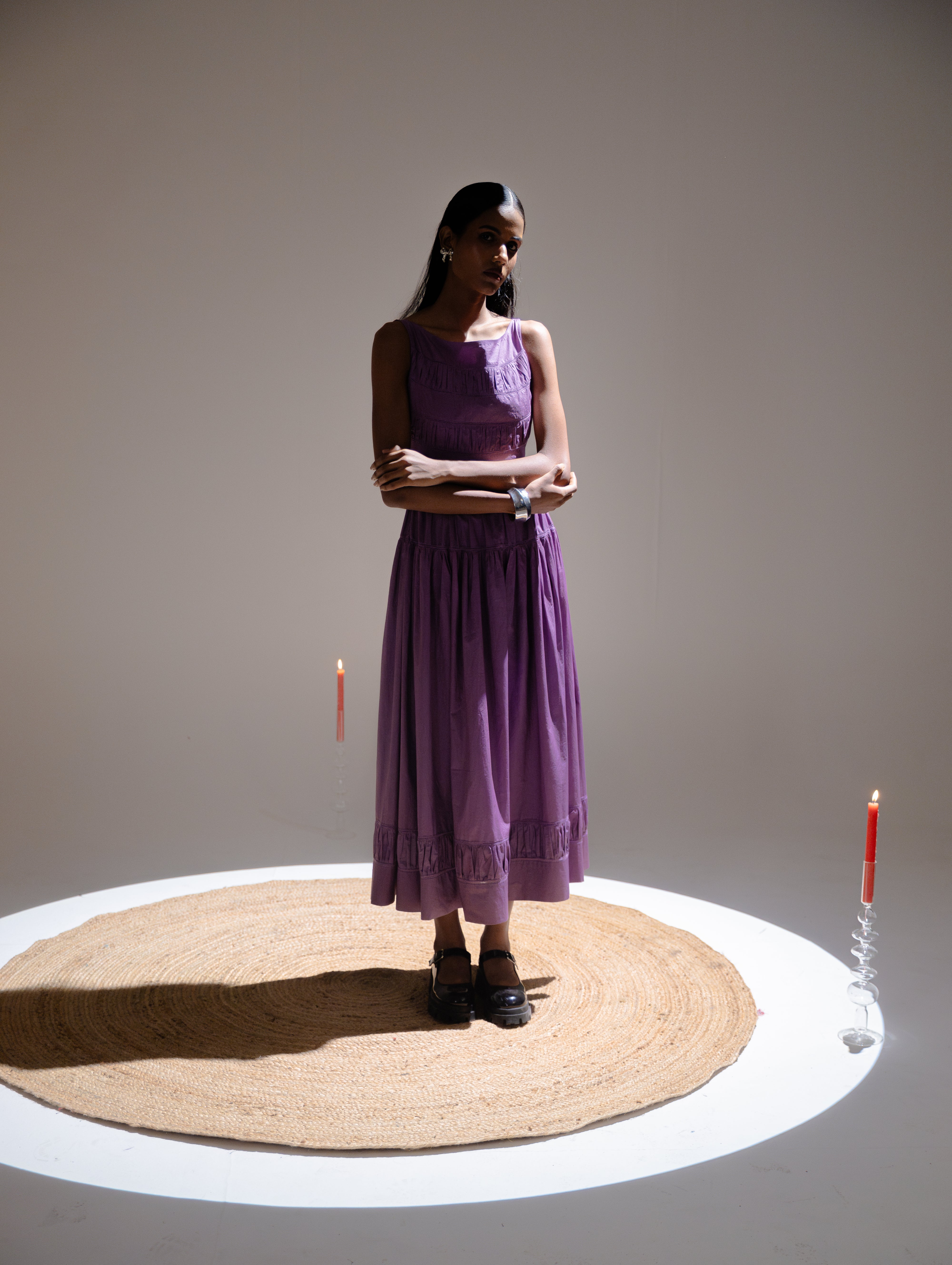Smocked Midi Dress