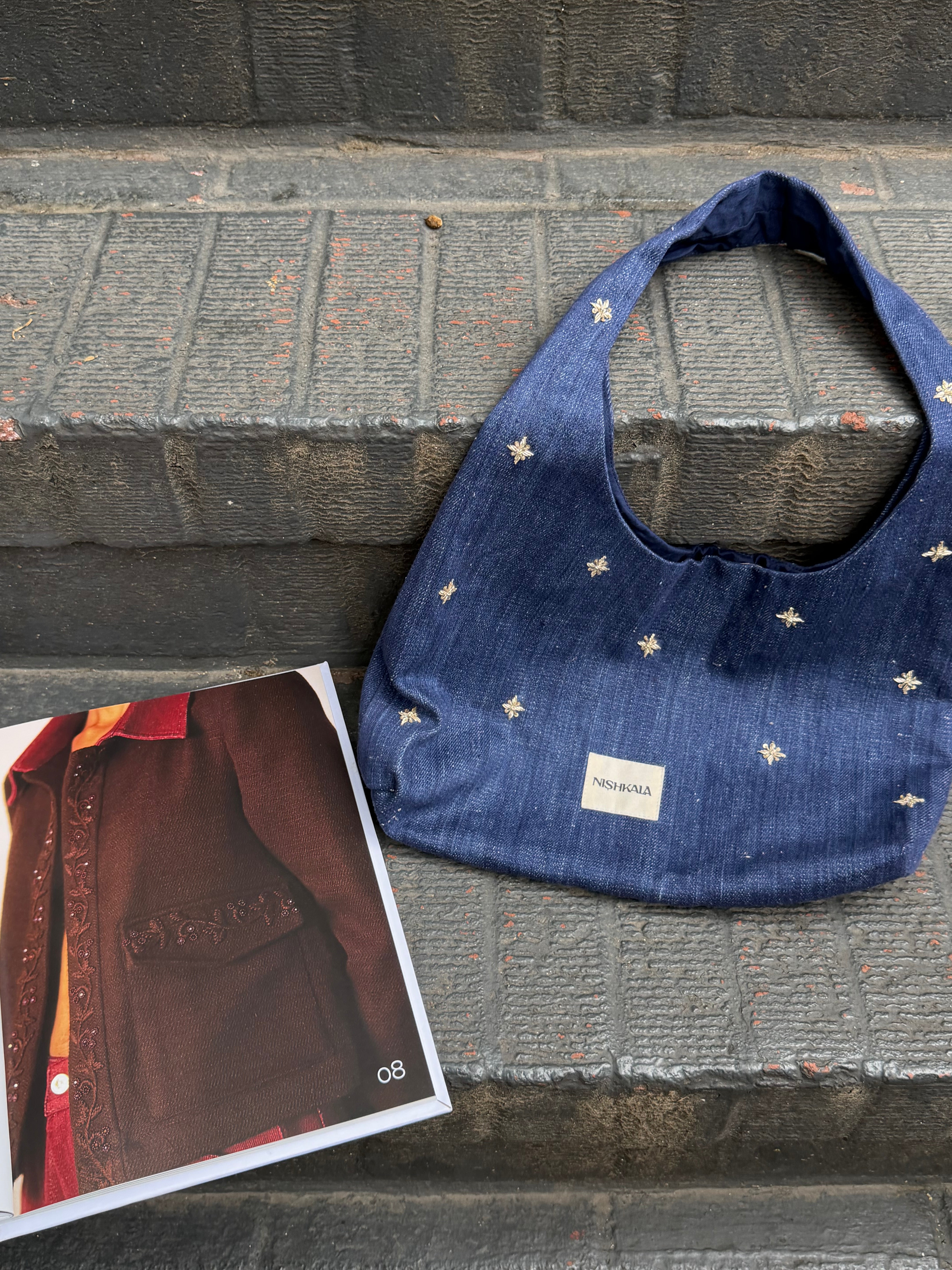 Handwoven Denim Tote